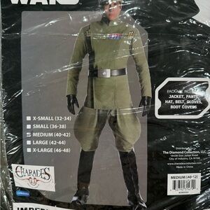 Star Wars adult Costume - Green- Imperial officer. size Medium